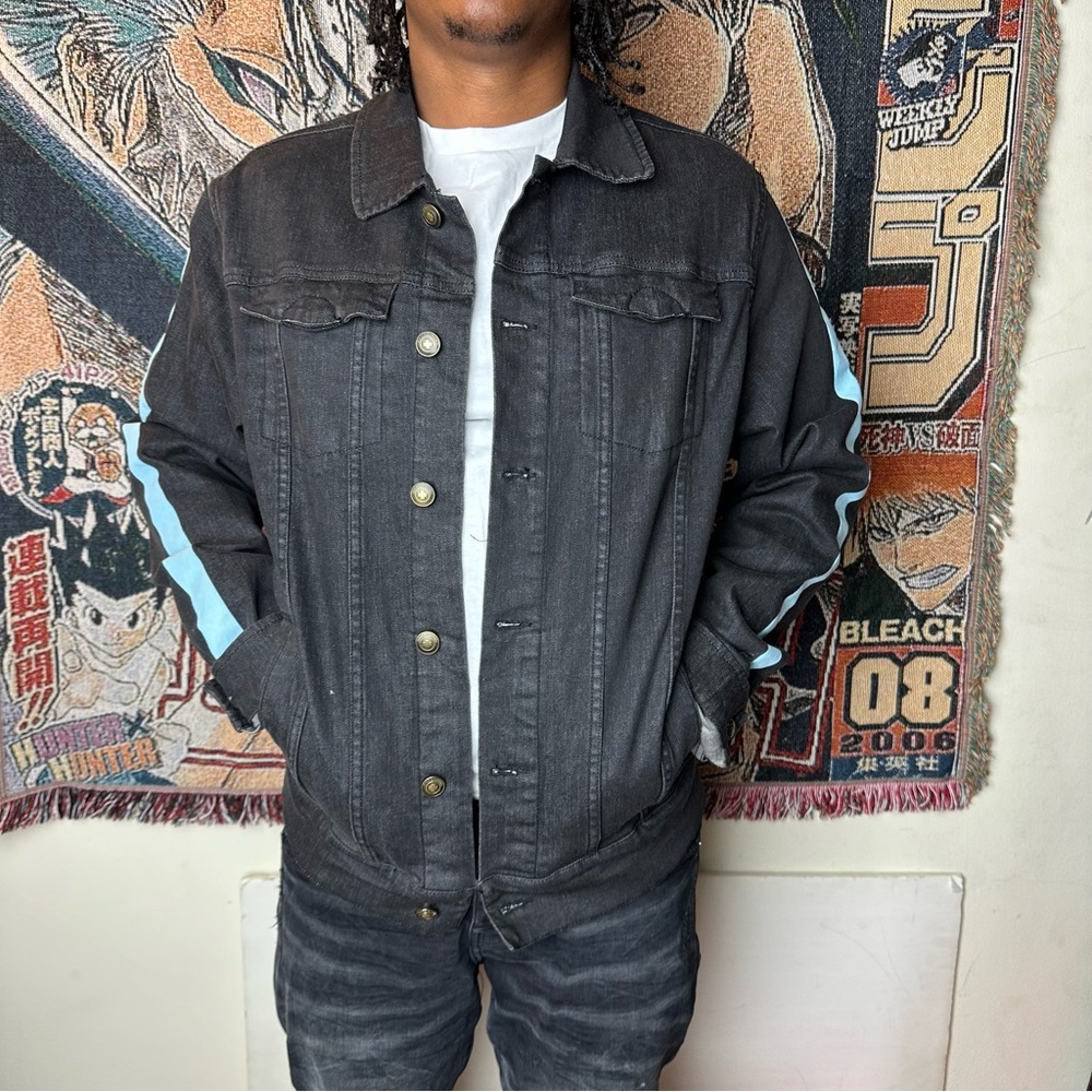 Pink Dolphin Black Denim Jean Jacket